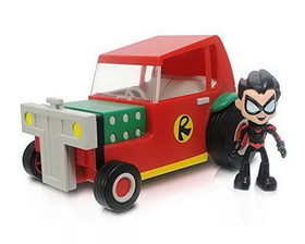 Jazwares, Inc. DC Comics Teen Titans Go! 3" Action Figure: Robin With Vehicle