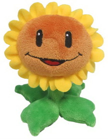 Jazwares JZW-92834-C Plants Vs. Zombies 7&quot; Plush Sunflower