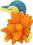 Jazwares JZW-95007CYDE-C Pokemon 2 Inch Battle Figure 2 Pack | Cyndaquil & Larvitar