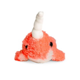 Kellytoy KTY-NARWHALNPNK-C Cute & Cuddly Narwhal 6 Inch Plush | Neon Pink