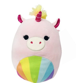 Kellytoy KTY-SQE22-12-PD_UN-C Squishmallow 12 Inch Plush | Amor The Pink Pride Unicorn