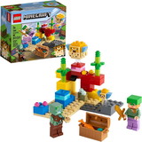 Lego LEG-21164-C LEGO Minecraft 21164 The Coral Reef 96 Piece Building Kit