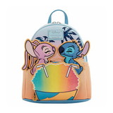 Loungefly LFY-WDBK2386-C Disney Lilo & Stitch Angel and Stitch Snow Cone Date Mini Backpack