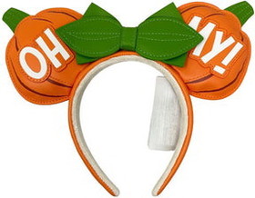 Loungefly LFY-WDHB0102-C Disney Minnie Mouse Oh My! Pumpkin Glow Ear Headband