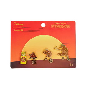 Loungefly LFY-WDPN2853-C Disney Hercules 25th Anniversary Sunset 4-Piece Pin Set