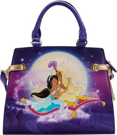 Loungefly LFY-WDTB2547-C Disney Aladdin 30th Anniversary Crossbody Bag
