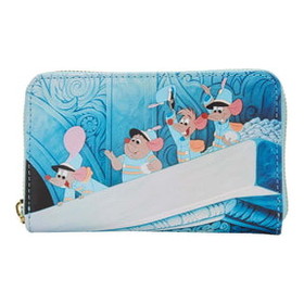 Loungefly LFY-WDWA2095-C Disney Cinderella Princess Scenes Zip Around Wallet