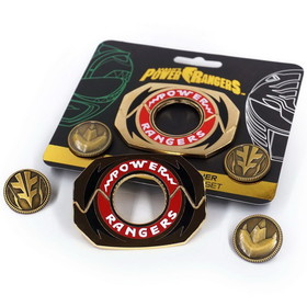 Power Rangers Legacy Morpher 3 Piece Pin Set, Green/White Edition