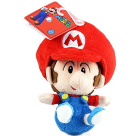 Little Buddy LTB-1247-C Super Mario Brothers 5" Plush Baby Mario