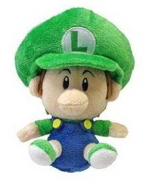 Little Buddy LTB-1248-C Super Mario Brothers 5&quot; Plush Baby Luigi