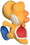 Little Buddy LTB-1390-C Super Mario Bros. 6" Plush: Orange Yoshi