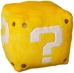 Little Buddy LLC Super Mario Bros. 10" Large Pillow Plush: Coin Box