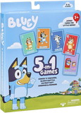 Moose Toys LTP-13032-12-C Bluey 5-In-1 Card Game Set, Includes 53 Jumbo Cards