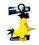 License 2 Play Inc Angry Birds Movie 4.5" Plush Clip On: Chuck