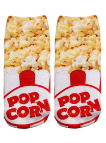 Living Royal Popcorn Photo Print Ankle Socks