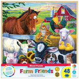 Farm Friends 48 Piece Real Wood Jigsaw Puzzle
