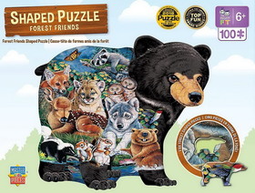 Forest Friends Shaped 100 Piece Jigsaw Puzzle