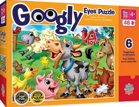 Farm Animals 48 Piece Googly Eyes Jigsaw Puzzle