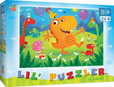 MasterPieces MAP-11824-C Lil Puzzlers Dino Party 24 Piece Jigsaw Puzzle