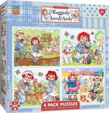 Raggedy Ann 4-Pack 100 Piece Jigsaw Puzzles