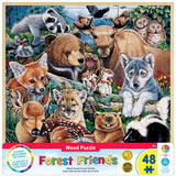 Forest Friends 48 Piece Real Wood Jigsaw Puzzle