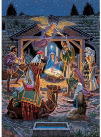 MasterPieces MAP-31585-C Holy Night 500 Piece Glitter Jigsaw Puzzle