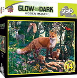The Woodlands 550 Piece Hidden Images Glow In The Dark Jigsaw Puzzle