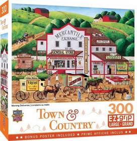 Morning Deliveries Country Store 300 Piece Large EZ Grip Jigsaw Puzzle