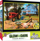 Welcome Home 550 Piece Hidden Images Glow In The Dark Jigsaw Puzzle