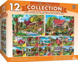 MasterPieces MAP-31865-C Alan Giana Jigsaw Puzzle 12-Pack, 4x 100Pc, 4x 300Pc, 4x 500Pc