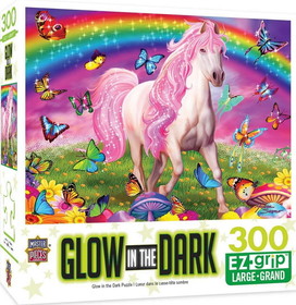 Rainbow World 300 Piece Large EZ Grip Glow In The Dark Jigsaw Puzzle