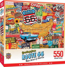 Greetings From Route 66 550 Piece Jigsaw Puzzle