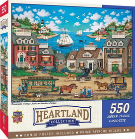 MasterPieces MAP-32050-C Oceanside Trolley 550 Piece Jigsaw Puzzle
