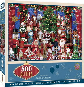 MasterPieces MAP-32066-C Holiday Festivities 500 Piece Glitter Jigsaw Puzzle