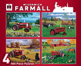 Farmall Tractors 4-Pack 500 Piece Jigsaw Puzzles