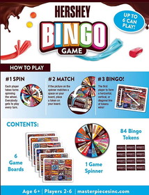 MasterPieces MAP-42105-C Hershey Bingo Game | 2-6 Players