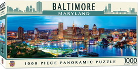 Downtown Baltimore Maryland 1000 Piece Panoramic Jigsaw Puzzle