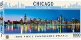 Downtown Chicago Illinois 1000 Piece Panoramic Jigsaw Puzzle