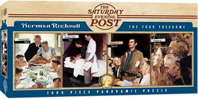 MasterPieces MAP-71817-C Norman Rockwell The Four Freedoms 1000 Piece Panoramic Jigsaw Puzzle