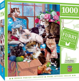 Furry Friends Trouble Makers 1000 Piece Jigsaw Puzzle