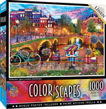 Colorscapes Amsterdam Lights 1000 Piece Linen Jigsaw Puzzle