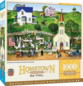 Hometown Gallery Strawberry Sunday 1000 Piece Jigsaw Puzzle