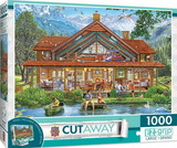 Cut-Aways Camping Lodge 1000 Piece Large EZ-Grip Jigsaw Puzzle