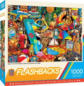 Flashbacks Beach Time Flea Market 1000 Piece Jigsaw Puzzle