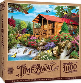 Cascading Cabin 1000 Piece Jigsaw Puzzle