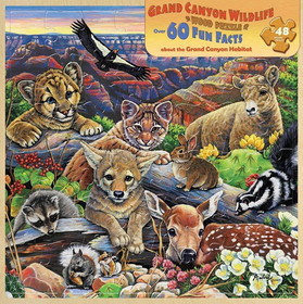 Grand Canyon Wildlife 48 Piece Real Wood Jigsaw Puzzle