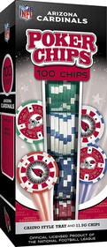 MasterPieces MAP-AZC3120-C Arizona Cardinals  NFL 100-Piece Poker Chips
