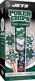 MasterPieces MAP-NYJ3120-C NY Jets  NFL 100-Piece Poker Chips