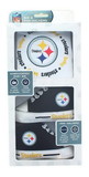 MasterPieces MAP-PIS2020-C Pittsburgh Steelers NFL 2-Piece Baby Gift Set, Bib & Pre-Walkers