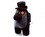 Maxx Marketing MAX-10546-C Among Us 12 Inch Plush | Black Crewmate with Top Hat and Mask